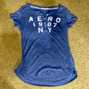 Tight Buttoned Down Aeropostale Tee